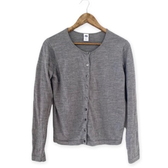 GAP Factory Sweaters - 100% Wool Button-up Crew Neck Cardigan